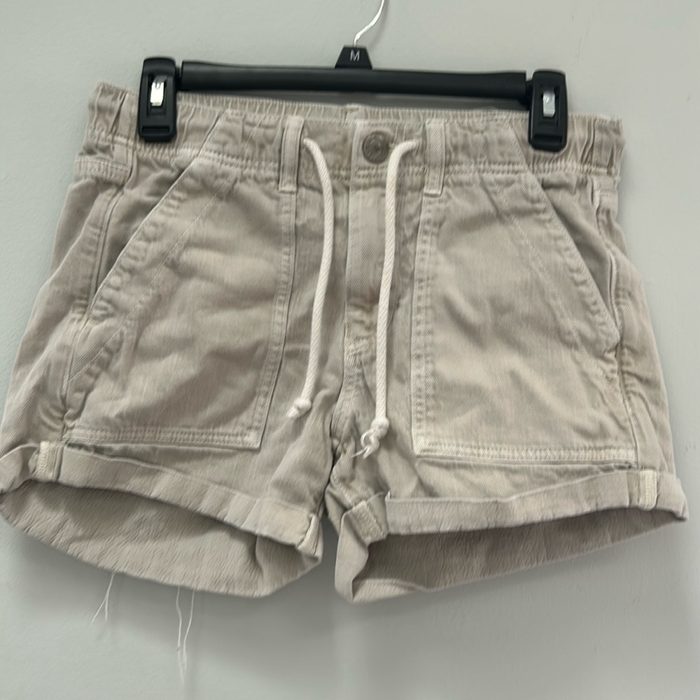 Tan shorts with pockets